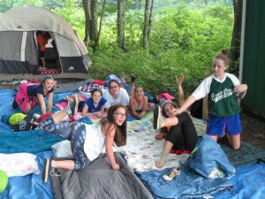 Girls Tent at Camp