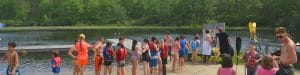 swim class at windham tolland 4h camp